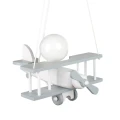 Lampa wisząca dziecięca Samolot E27 Hellux 104.10.12 | 5902041385939 noxbox lampynox www.lampynox.pl