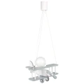 Lampa wisząca dziecięca Samolot E27 Hellux 104.10.12 | 5902041385939 noxbox lampynox www.lampynox.pl