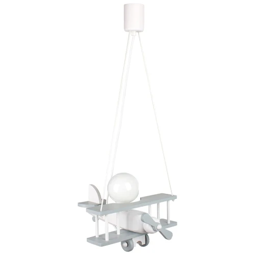 Lampa wisząca dziecięca Samolot E27 Hellux 104.10.12 | 5902041385939 noxbox lampynox www.lampynox.pl