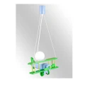 Lampa wisząca dziecięca Samolot E27 Hellux 104.10.14 | 5902041385410 noxbox lampynox www.lampynox.pl