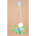 Lampa wisząca dziecięca Samolot E27 Hellux 104.10.14 | 5902041385410 noxbox lampynox www.lampynox.pl