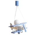 Lampa wisząca dziecięca Samolot E27 Hellux 104.10.29 | 5902041385489 noxbox lampynox www.lampynox.pl