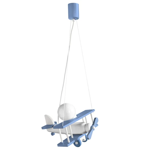 Lampa wisząca dziecięca Samolot E27 Hellux 104.10.29 | 5902041385489 noxbox lampynox www.lampynox.pl