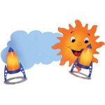 Słoneczko 2xE14 Kinkiet ścienny dziecięcy Hellux 512.12.08