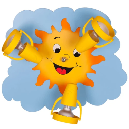 Lampa sufitowa dziecięca Słoneczko3 3xE14 Hellux 524.64.08 | noxbox lampynox www.lampynox.pl