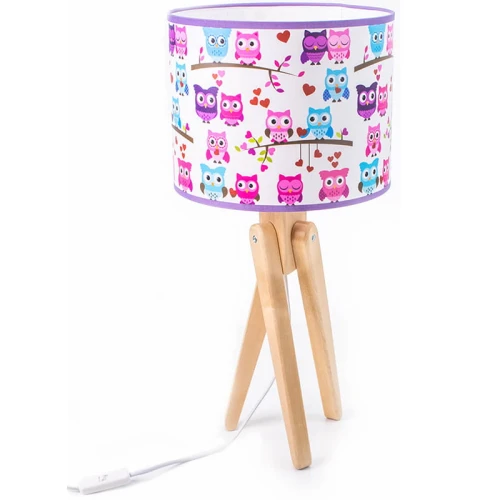 Lampka stołowa dziecięca Trivet naturalny E27 Hellux 421.01.23 | 5902041389630 noxbox lampynox www.lampynox.pl