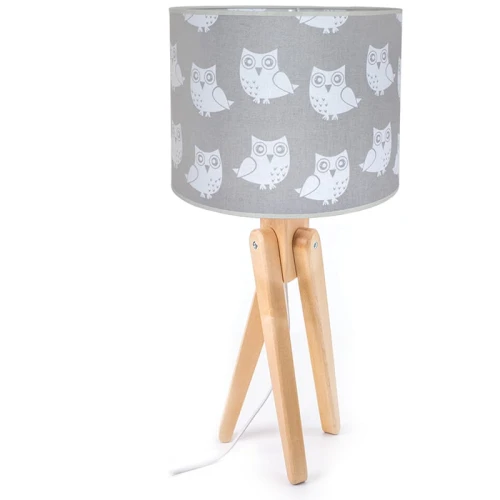 Lampka stołowa dziecięca Trivet naturalny E27 Hellux 421.01.26 | noxbox lampynox www.lampynox.pl