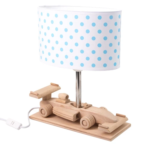 Lampka stołowa dziecięca Wyścigówka E27 Hellux 411.23.14 | 5902041389579 noxbox lampynox www.lampynox.pl
