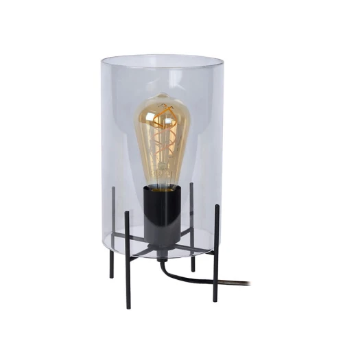 Lampka stołowa STEFFIE Szara przydymiona Lucide 455660165  5411212450777 lampynox noxbox www.lampynox.pl 1.jpg