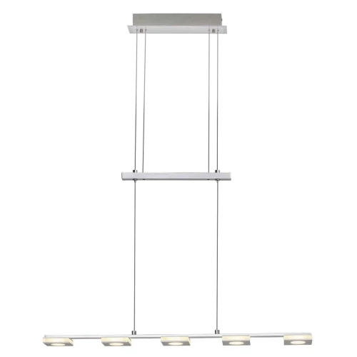 Lampa wisząca TRANSIT Nikiel/Aluminium LED 5x4W 3000K Brilliant G67473/21 | 4004353212581 noxbox lampynox www.lampynox.pl