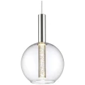 Lampa wisząca ELEGANT Chrom/Transparentny LED 4x7W 3000K ściemnialna Brilliant  G93527/15 | 4004353212802 noxbox lampynox www.lampynox.pl