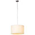 Lampa wisząca CLARIE Biały E27 śr. 40 cm Brilliant  93374/05 | 4004353149450 noxbox lampynox www.lampynox.pl