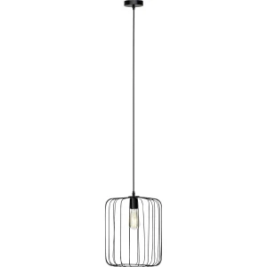 FLAVIAN Czarny mat E27 śr. 32 cm Lampa wisząca Brilliant  52870/06