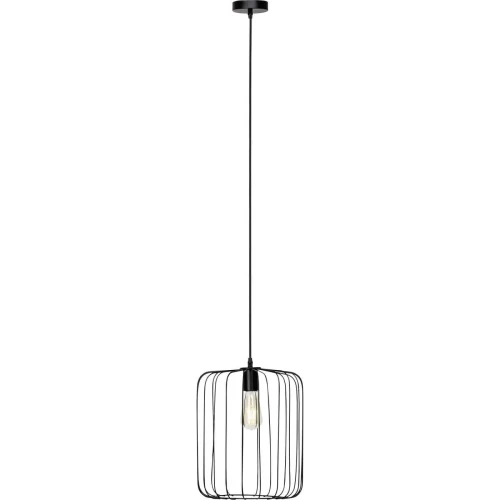 Lampa wisząca FLAVIAN Czarny mat E27 śr. 32 cm Brilliant  52870/06 | 4004353292088 noxbox lampynox www.lampynox.pl
