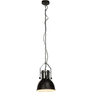 SALFORD Czarny/Chrom E27 śr. 23 cm Lampa wisząca Brilliant  93590/76