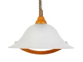 Lampa wisząca TORBOLE Buk/Mosiądz/Biały alabaster E27 śr. 36 cm Brilliant 73678/72 | 4004353599200 noxbox lampynox www.lampynox.pl