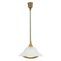 Lampa wisząca TORBOLE Buk/Mosiądz/Biały alabaster E27 śr. 36 cm Brilliant 73678/72 | 4004353599200 noxbox lampynox www.lampynox.pl