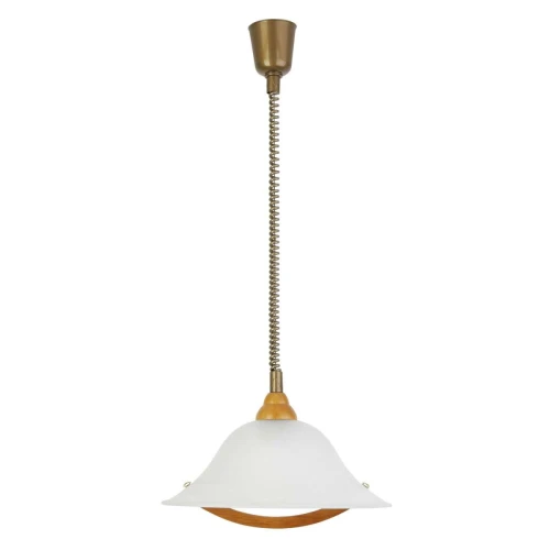 Lampa wisząca TORBOLE Buk/Mosiądz/Biały alabaster E27 śr. 36 cm Brilliant 73678/72 | 4004353599200 noxbox lampynox www.lampynox.pl