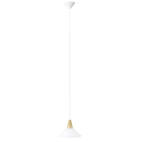 Lampa wisząca PASTELL Biały/Buk E27 śr. 24 cm Brilliant 74270/05 | 4004353885617 noxbox lampynox www.lampynox.pl