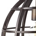 Lampa wisząca MATRIX 2 Czarny E27 śr. 34 cm Brilliant  HK17186S76 | 4004353317095 noxbox lampynox www.lampynox.pl