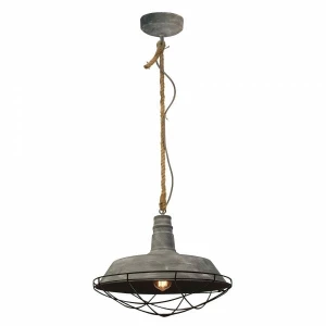 ROPE Szary E27 Lampa wisząca Brilliant 93614/70