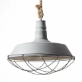 Lampa wisząca ROPE Szary E27 Brilliant 93614/70 | 4004353246777 noxbox lampynox www.lampynox.pl
