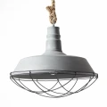 Lampa wisząca ROPE Szary E27 Brilliant 93614/70 | 4004353246777 noxbox lampynox www.lampynox.pl