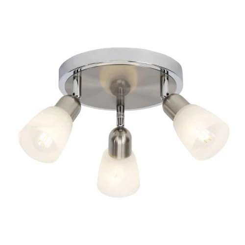 Spot BETHANY Chrom/Alabastrowy LED 3x4W 2700K Brilliant G55234/77 | 4004353200359 noxbox lampynox www.lampynox.pl