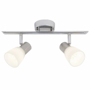 JANNA Chrom/Biały LED 2x4W 2700K Spot Brilliant  G46113/77
