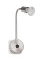 Lampka wtykowa LOONA Chrom 3W 3000K z włącznikiem w obudowie Brilliant  G28842/13 | 4004353169915 noxbox lampynox www.lampynox.pl