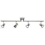 JUPP Chrom/Czarny LED 4x3W 3000K Spot Brilliant G18332/76