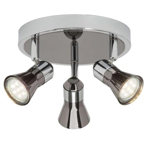 Spot JUPP Chrom/Czarny LED 3x3W 3000K Brilliant G18334/76 | 4004353209048 noxbox lampynox www.lampynox.pl