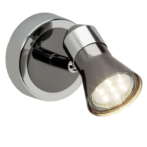 Kinkiet ścienny JUPP Chrom/Czarny LED 3W 3000K Brilliant G18310/76 | 4004353209024 noxbox lampynox www.lampynox.pl