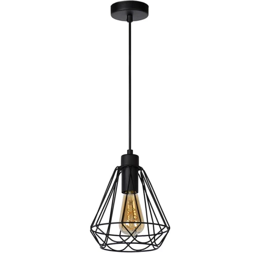 Lampa wisząca KYARA Czarna śr. 20cm. drut Lucide 783852030  5411212782229 lampynox noxbox www.lampynox.pl 1.jpg