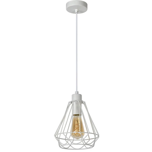Lampa wisząca KYARA Biała śr. 20cm. drut Lucide 783852031  5411212782236 lampynox noxbox www.lampynox.pl 1.jpg
