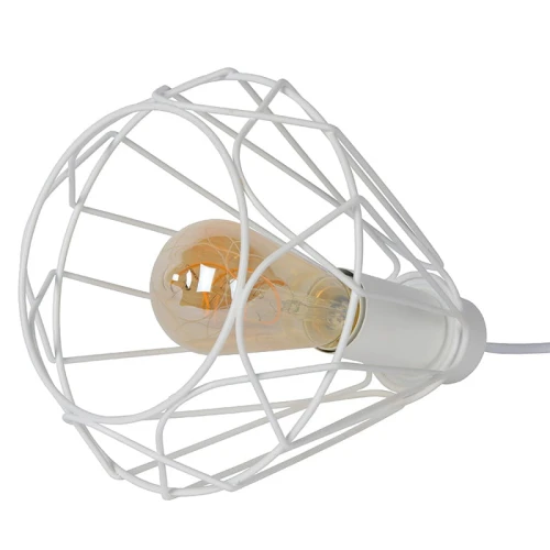 Lampka stołowa KYARA Biała śr. 20cm. drut Lucide 785850131  5411212782298 lampynox noxbox www.lampynox.pl 1.jpg