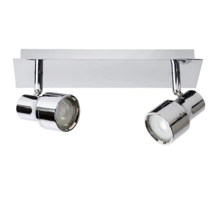SIRENE-LED Chrom GU10 LED DIM ściemnialny 2x5W IP44 3000K Spot łazienkowy Lucide 17948/10/11