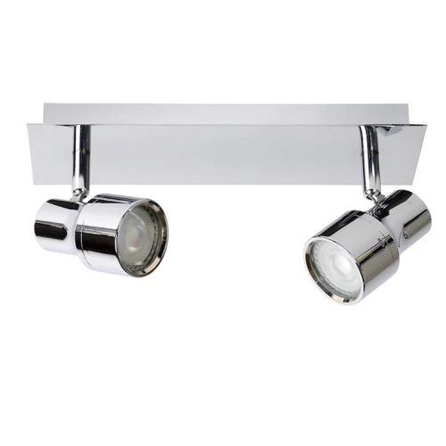 Spot łazienkowy SIRENE-LED Chrom GU10 LED DIM ściemnialny 2x5W IP44 3000K Lucide 179481011  5411212176110 lampynox noxbox www.lampynox.pl 1.jpg