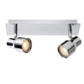 Spot łazienkowy SIRENE-LED Chrom GU10 LED DIM ściemnialny 2x5W IP44 3000K Lucide 179481011  5411212176110 lampynox noxbox www.lampynox.pl 2.jpg