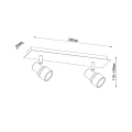 Spot łazienkowy SIRENE-LED Biała GU10 LED DIM ściemnialny 2x5W IP44 3000K Lucide 179481031  5411212176127 lampynox noxbox www.lampynox.pl 4.jpg