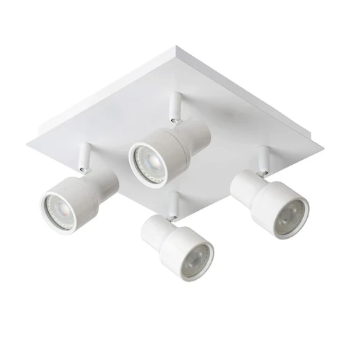 Spot łazienkowy SIRENE-LED Biała GU10 LED DIM ściemnialny 4x5W IP44 3000K Lucide 179482031  5411212176141 lampynox noxbox www.lampynox.pl 1.jpg