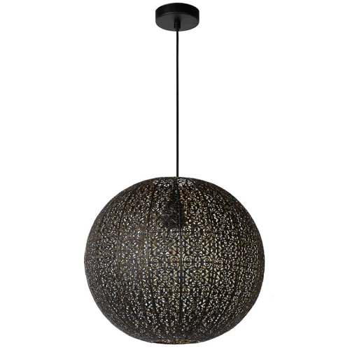 Lampa wisząca TAHAR Czarna śr. 38,5cm. E27 Lucide 783834030  5411212782151 lampynox noxbox www.lampynox.pl 1.jpg