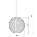 Lampa wisząca TAHAR Czarna śr. 38,5cm. E27 Lucide 783834030  5411212782151 lampynox noxbox www.lampynox.pl 5.jpg