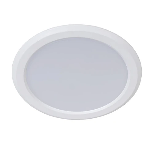 Plafon okrągły wpuszczany TENDO-LED Biały Barwa światła zmienna śr. 11,6cm. 9W 3000-4000-6000K Lucide 079020999  5411212071781 lampynox noxbox www.lampynox.pl 1.jpg