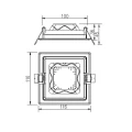 Plafon kwadratowy wpuszczany TENDO-LED Biały Barwa światła zmienna szer. 11,6cm. 9W 3000-4000-6000K Lucide 079030999  5411212071798 lampynox noxbox www.lampynox.pl 5.jpg