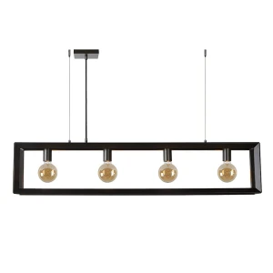 THOR Szare żelazo 4xE27 Lampa wisząca Lucide 73402/04/15