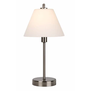 TOUCH Satynowy chrom ściemnialna śr. 22cm. E14 Lampka stołowa Lucide 12561/21/12
