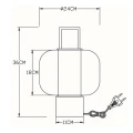 Lampa stołowa ściemnialna SOFIA Czarna śr. 24cm. E27 Lucide 45583/01/30 | 5411212451224 LAMPYNOX NOXBOX.PL