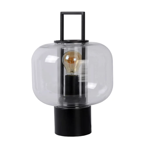 Lampa stołowa ściemnialna SOFIA Czarna śr. 24cm. E27 Lucide 45583/01/30 | 5411212451224 LAMPYNOX NOXBOX.PL