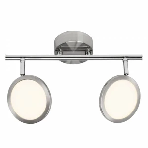 PLUTO Chrom/Biały LED 2x5W 3000K Spot Brilliant G30513/13